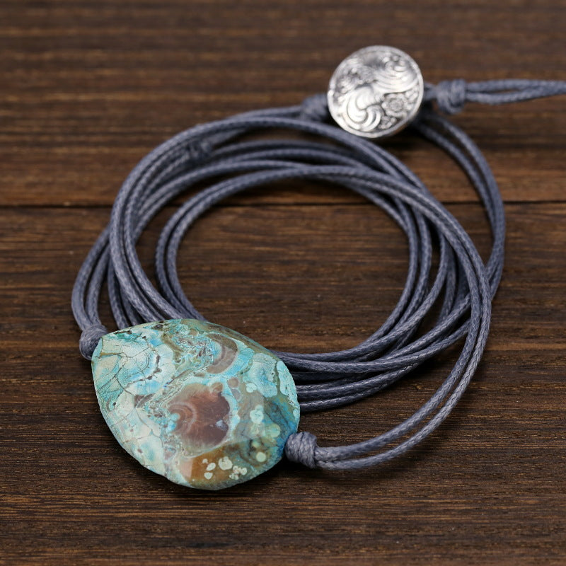 Unisex Vintage Ocean Stone N Bracelet