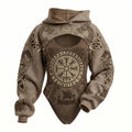 Viking Print Women's Hooded Jumpsuit Two-Piece Set