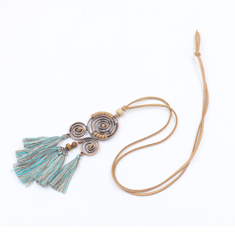 Women's Bohemian Tassel Alloy Necklac