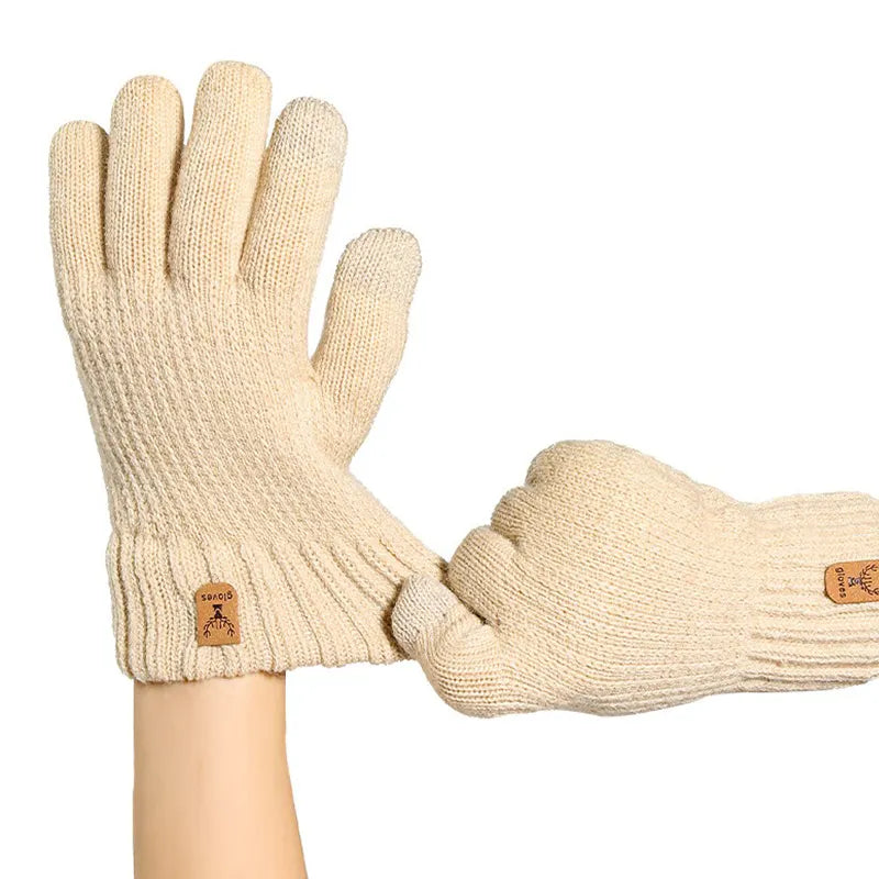 Cozy Winter Gloves With Fuzzy Cuff