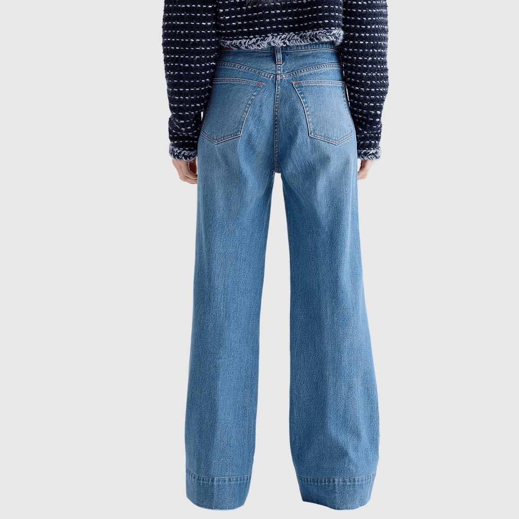 Tummy Control Tall Wide Leg Denim Trouser