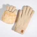 Cozy Winter Gloves With Fuzzy Cuff