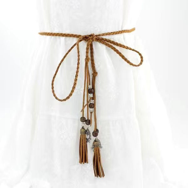 Summer Versatile Braided Waist Rope