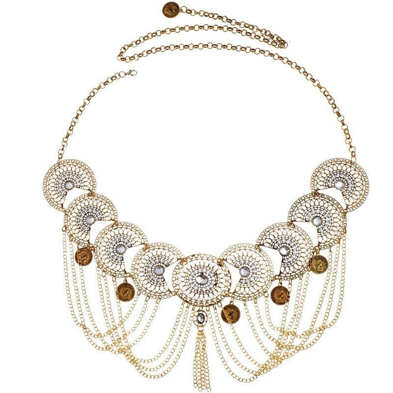 Retro Bohemian Ethnic Metal Tassel Waist Chain