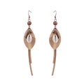 Women's Bohemian Shell Long Tassel Earrings