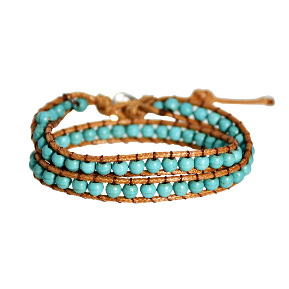 Unisex Retro N Wrap Braided Bracelet