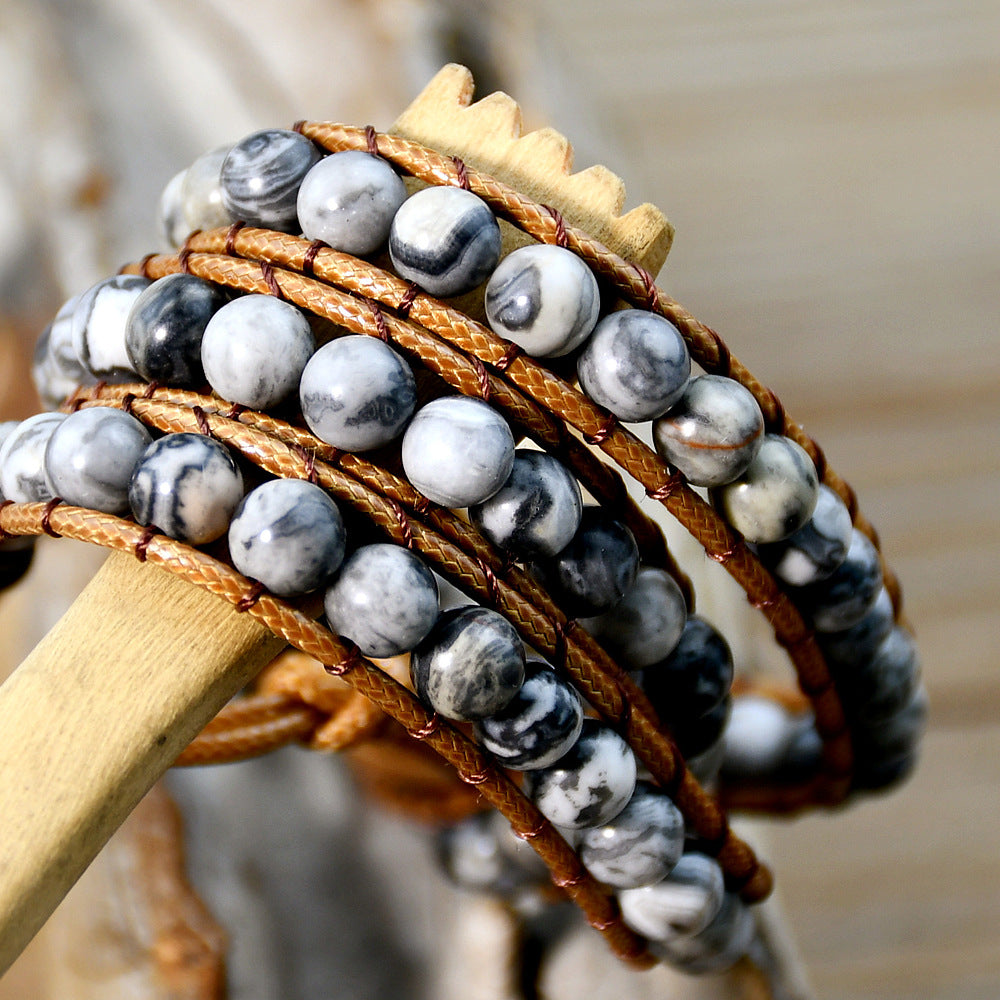 Unisex Retro N Braided Multi-layer Bracelet