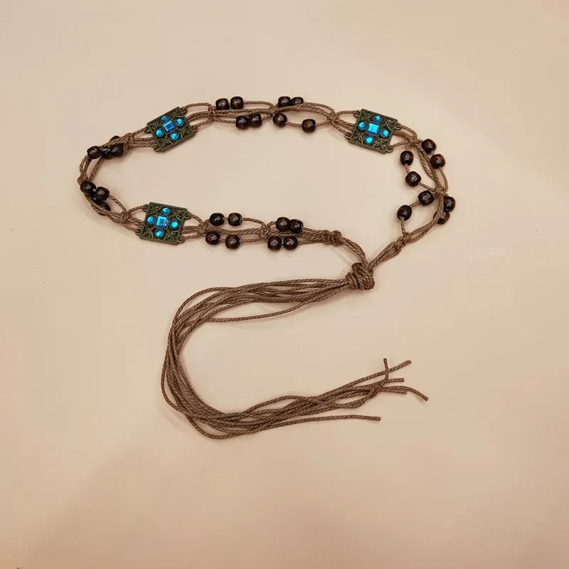 Ethnic Bohemian Braided Belt