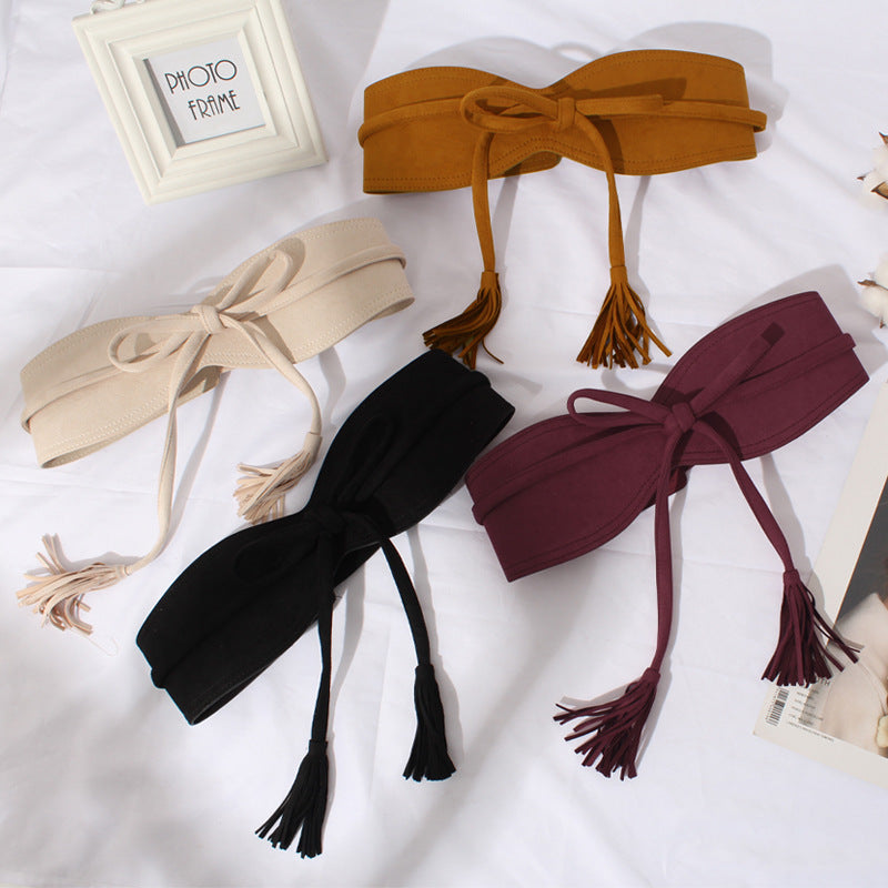 Casual Tassel Bow Girdle