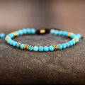 Unisex Vintage Natural Turquoise N Bracelet