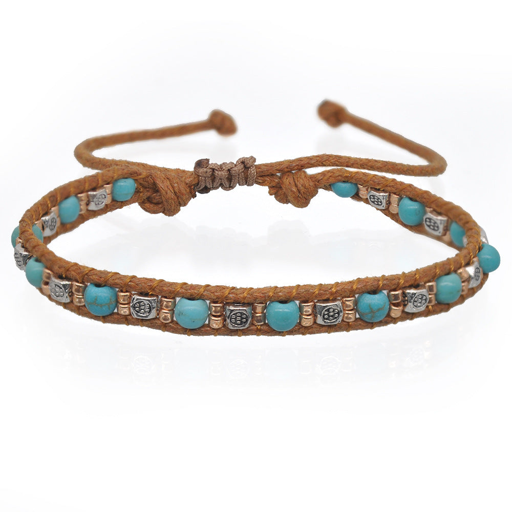 Unisex Retro N Wrap Braided Bracelet