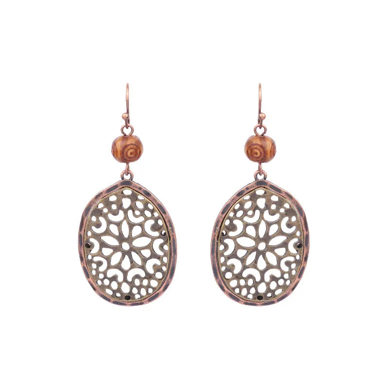 Women's Bohemian Ethnic Style Tassel Alloy Earrings