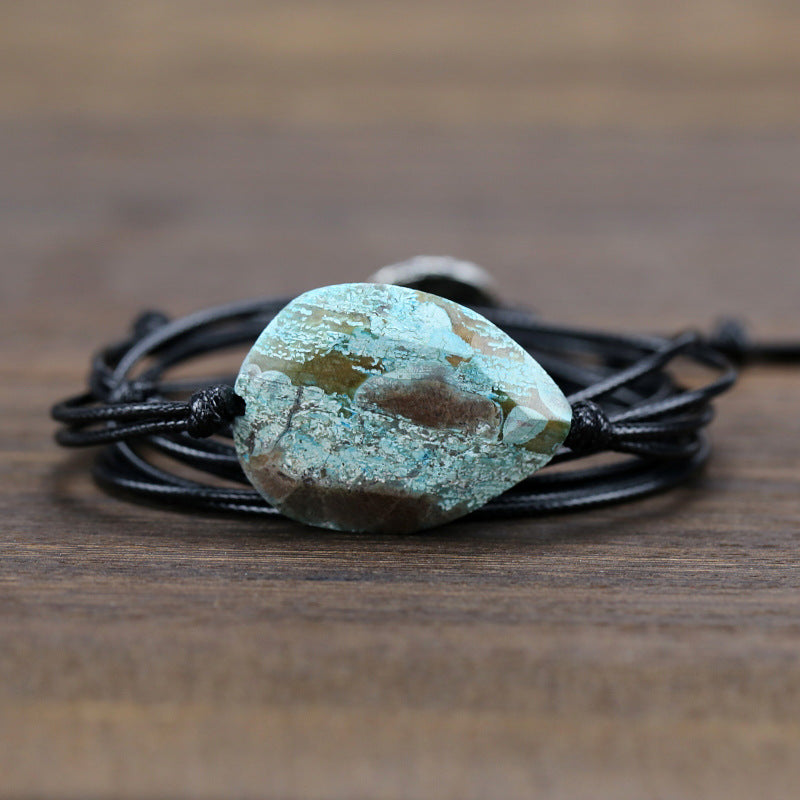 Unisex Vintage Ocean Stone N Bracelet