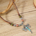 Women's Bohemian Dragonfly Necklace