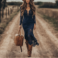 Vintage Elegant Bohemian Lace Dress