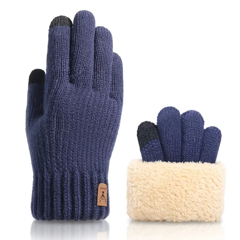 Cozy Winter Gloves With Fuzzy Cuff