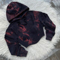 Women's Fashion Tight Back Lace-Up Corset Tie-Dye Top Set