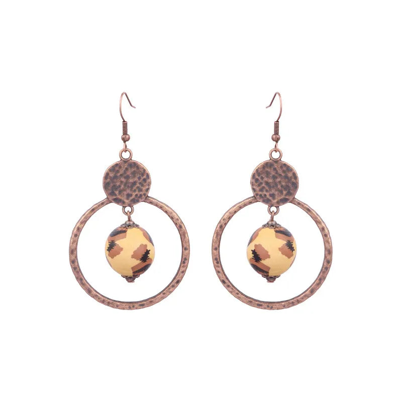 Women's Bohemian Teardrop-shaped Hand-woven Tassel Earrings
