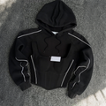 Custom Hoodie Corset Set Blending Sporty Vibes With A Touch Of Structure And Style