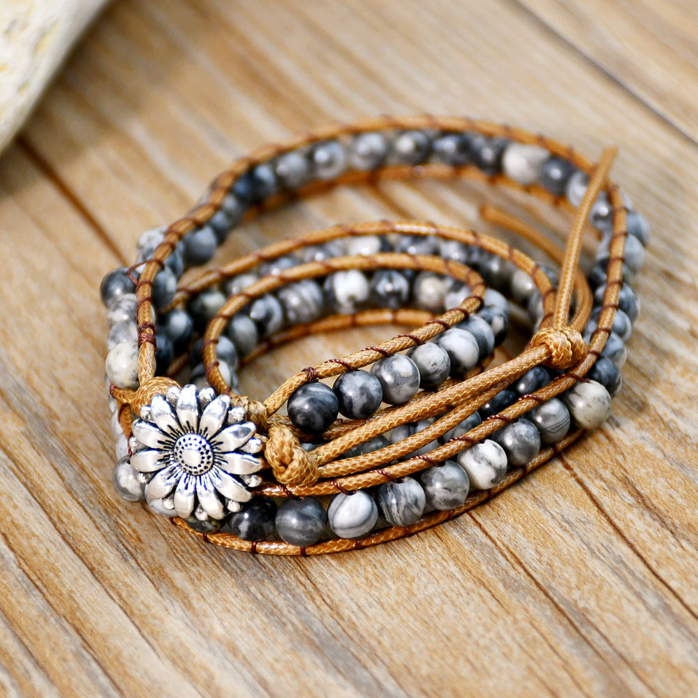 Unisex Retro N Braided Multi-layer Bracelet